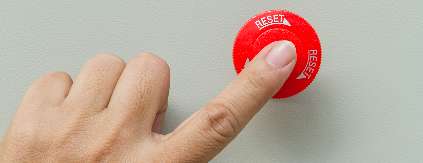 press the reset button