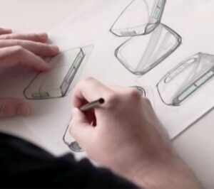 designer sketching concepts