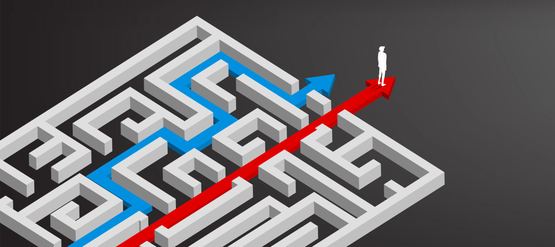 marketer in a maze