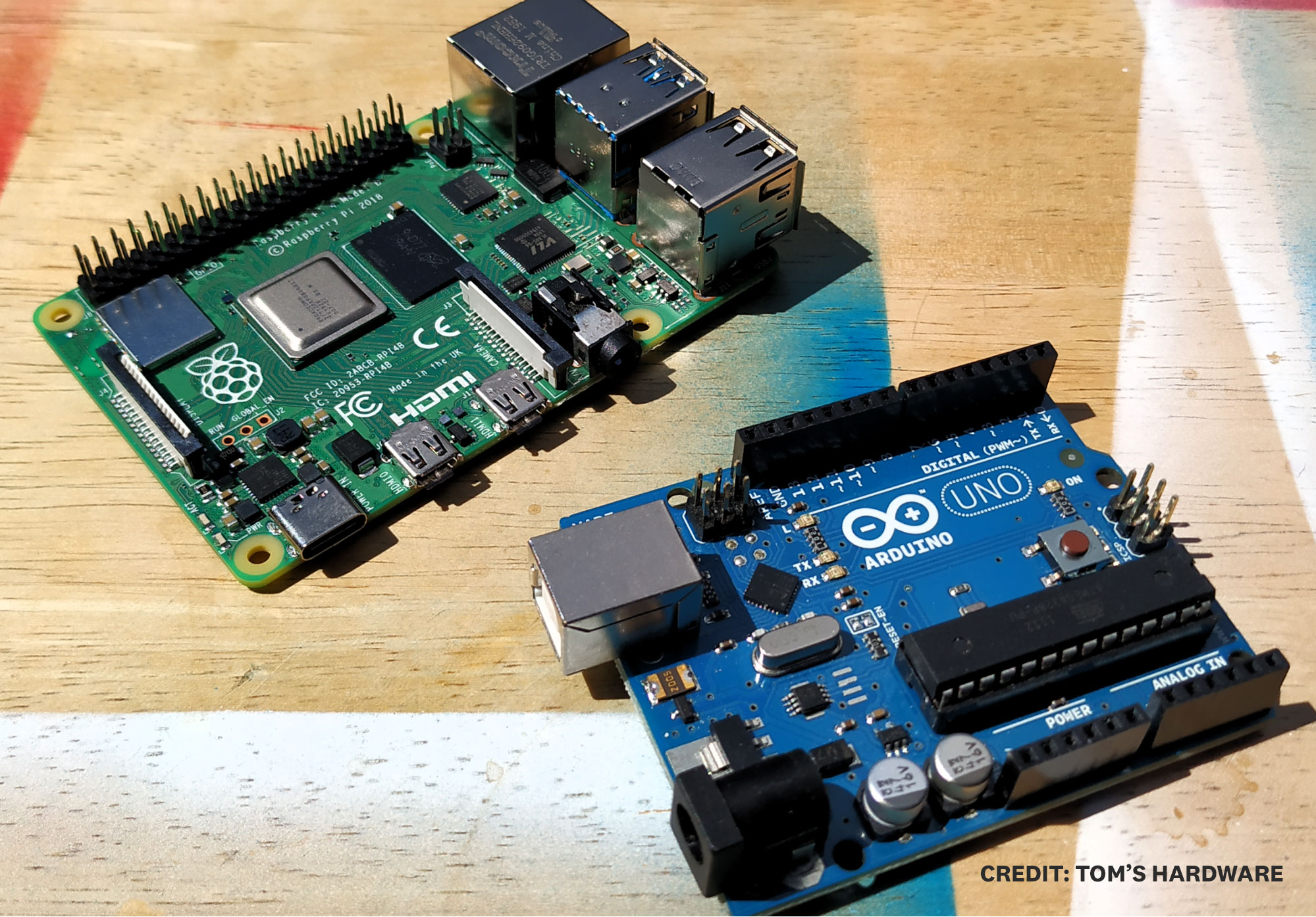 arduino and raspberry pi boards