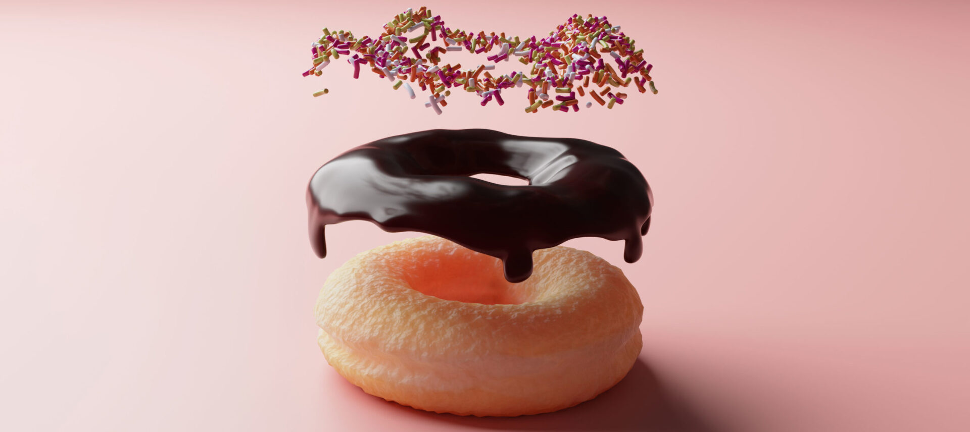 disassembled donut