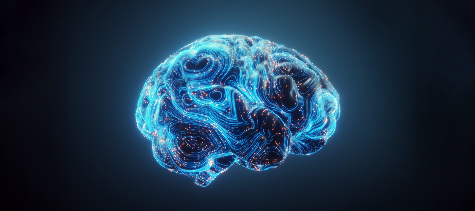 AI concept of a human brain