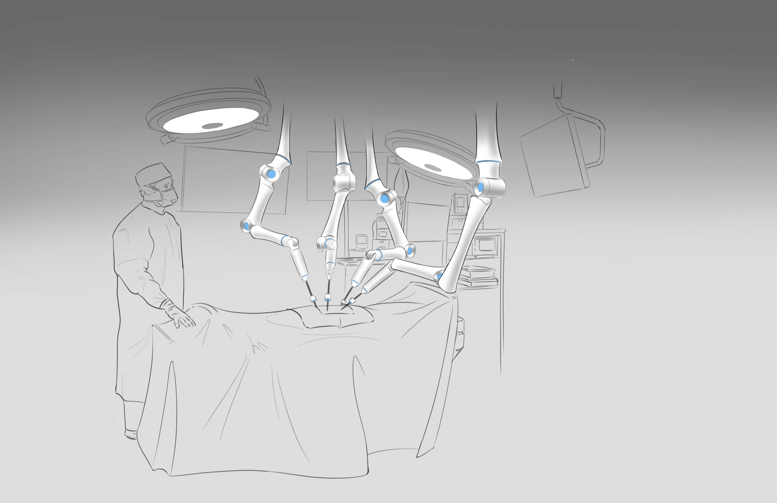 Robotic surgery drawing