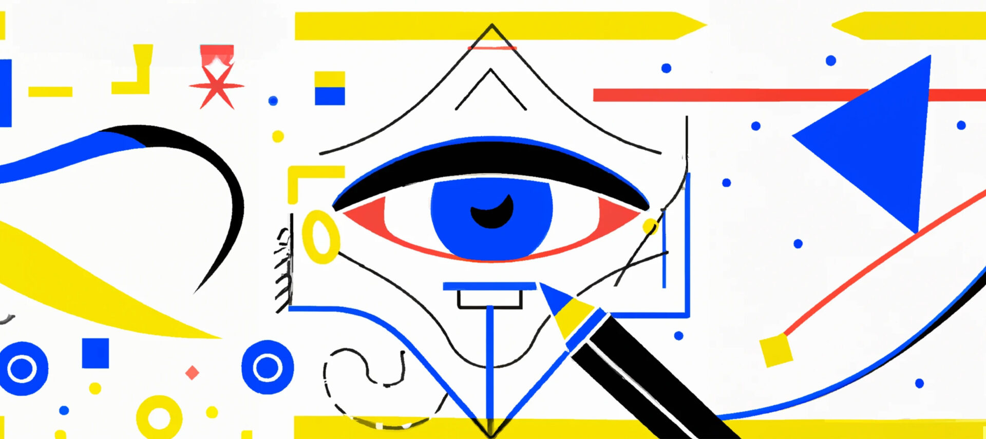 conceptual drawing of an eye