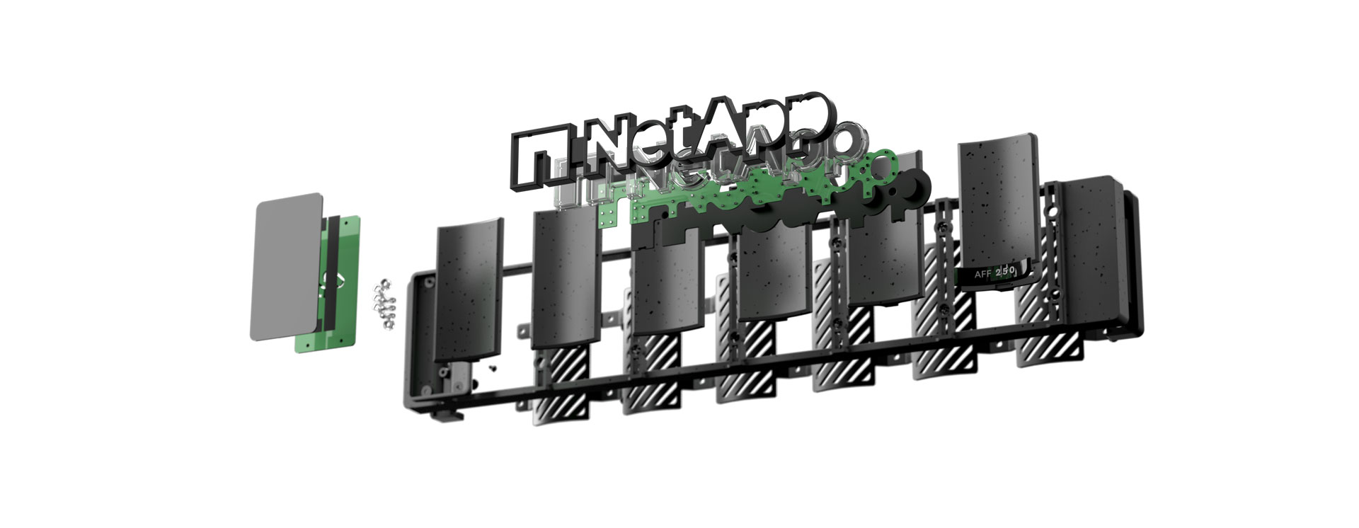 NetApp logo exploded view