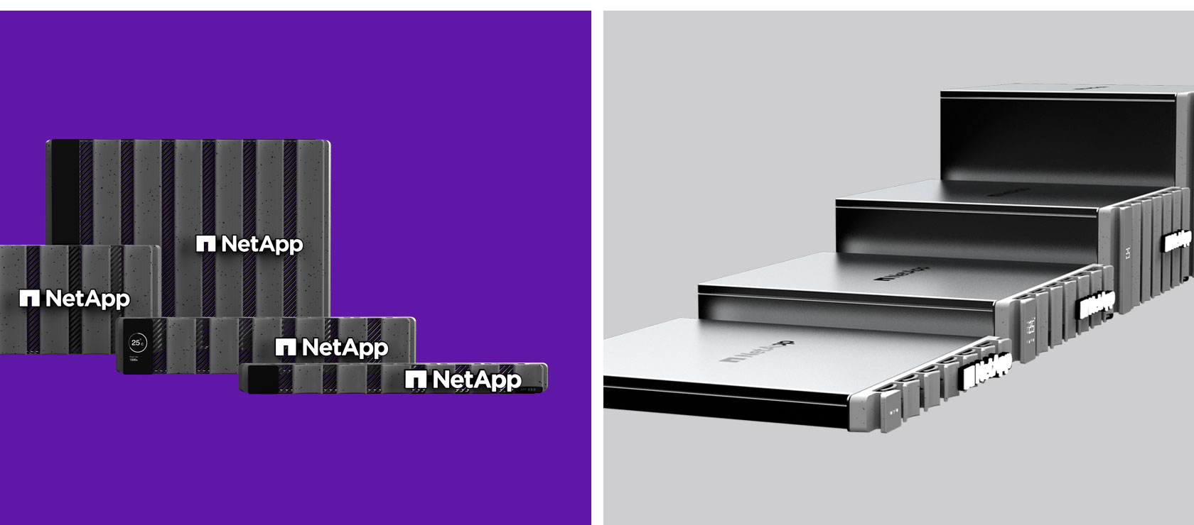 multiple images of new netapp logos
