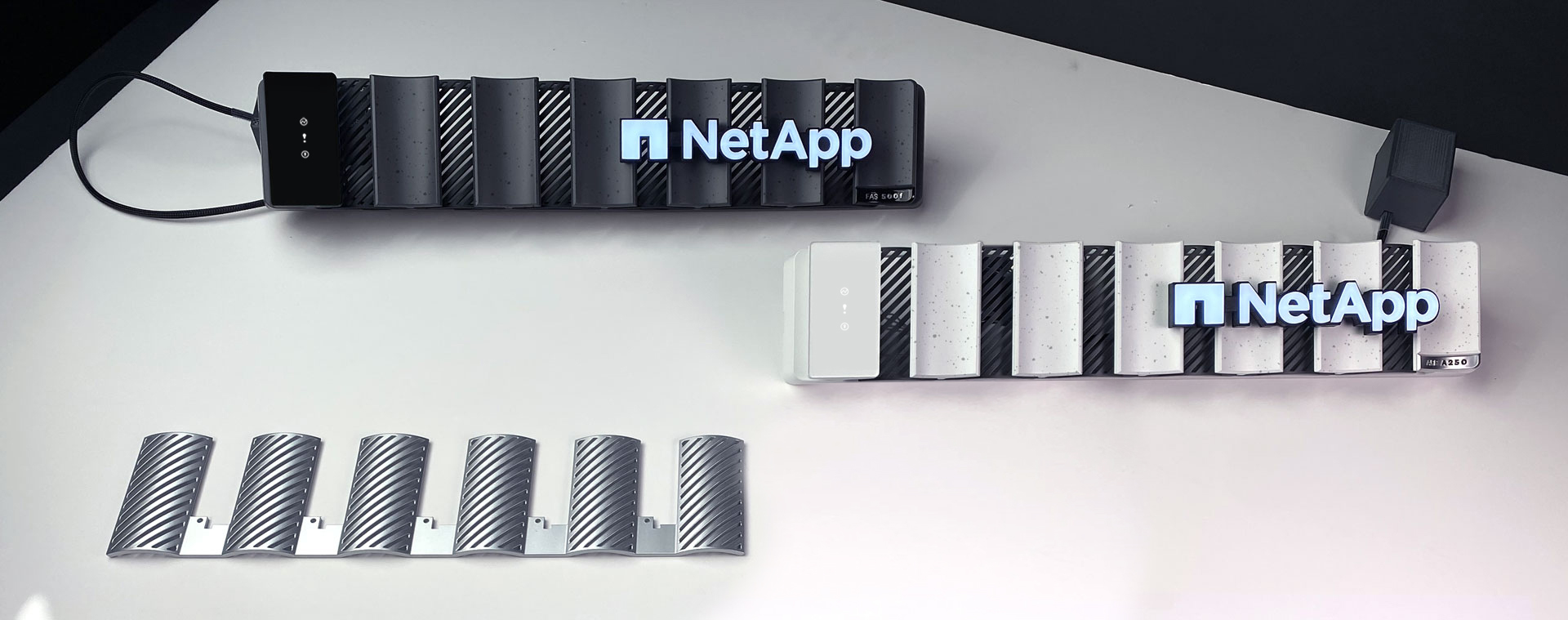 lighting the netapp logo