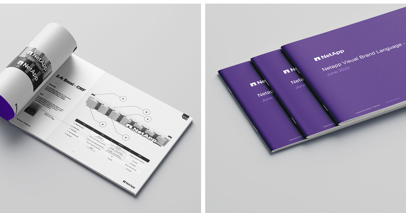 2 views of Netapp design language book